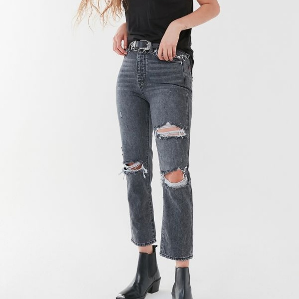 NWOT BDG Slim Straight Destroyed Jeans